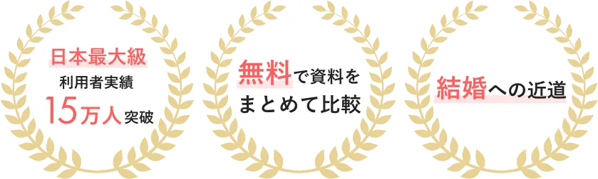日本最大級 利用者実績14万人突破/無料で資料をまとめて比較/結婚への近道
